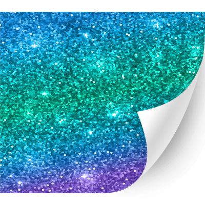 HTV4U Ombre Patterned Heat Transfer Vinyl (20A, 13.5" x 1 Yard) - Rainbow Colorful Printed Heat Press Transfer Paper, Iron on Vinyl, Graphic Design