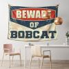 Men Cave Decor Beware Of Bobcat Tapestry Bedroom Decor For Teens Space Decor (Size : 100X150CM) view 1