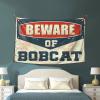 Men Cave Decor Beware Of Bobcat Tapestry Bedroom Decor For Teens Space Decor (Size : 100X150CM) view 3