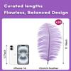 NEWONG 30pcs Light Purple Ostrich Feathers Natural Bulk 11-14inch(28-35cm) Vase Craft Wedding Home Party Centerpieces Christmas Day Decoration view 2