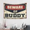 Men Cave Decor Beware Of Buddy Tapestry Bedroom Decor For Teens Space Decor (Size : 100X150CM) view 2