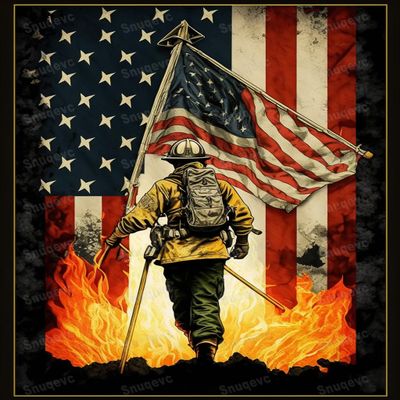 Snuqevc Diamond Painting Kits - DIY Firefighter Diamond Painting Colorful Flag Full Diamond Cross Stitch Crystal Painting, Wall Decor Office Decor Room Decor, Holiday Gift 12x16inch