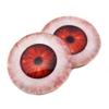 Megan's Beaded Designs Sinister Red Scary Vampire Demon Zombie Horror Glass Eyes 6mm to 78mm Fiery Flames Orange Black Jewelry Making Art Parts Taxidermy Sculpture Flatback Cabs (60mm) view 1