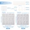 Magibeads 2Pcs Earring Charms Silicone Molds U Shaped Resin Casting Molds Earring Making Kit with Open Jump Rings Earring Hook Ear Nuts for UV Epoxy Resin Jewelry Making Supplies view 4