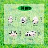 Cow Flatback Resin Beads Charms, 30Pcs Cute Cow Cowhead Boxed Milk Cow Print Feeding Bottle Resin Flatback Charms for DIY Phone Case Scrapbooking Embellishment Crafts Jewelry Making Decor (cow) view 4