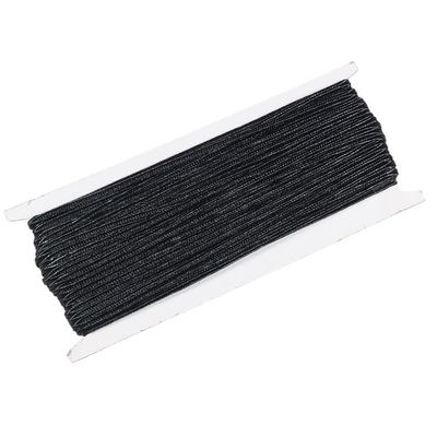 38 Colors 34 Yards/Lot(31Meter) 3Mm Chinese Soutache Cords Snake Belly Nylon Rope Thread Cords DIY Jewelry Making Accessories - (Color: Black)