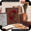 CANFRAVAS 12x16 Solid Wood Canvas Floater Frame, Wood Canvas Floating Frames, Floater Frame for 0.6"-0.8" Deep Canvas Paintings (12"x16", Dark Brown) view 3