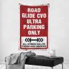 Aesthetic Tapestry Road Glide CVO Ultra Parking Only Tapestry Tapestry for Walls Garage Accessories for Man Cave (Size : 75X100CM) view 2