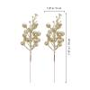 10pcs Artificial Berry Stems Glitter Picks for Christmas Tree Decor Vibrant Fake Berry Branches for Wreaths Holiday Decorations for Festive Events and Floral Arrangements view 3