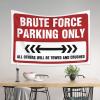 CakJuice Tapestry for Bedroom Brute Force Parking Only Tapestry Room Decor Room Decor (Size : 75X100CM) view 3
