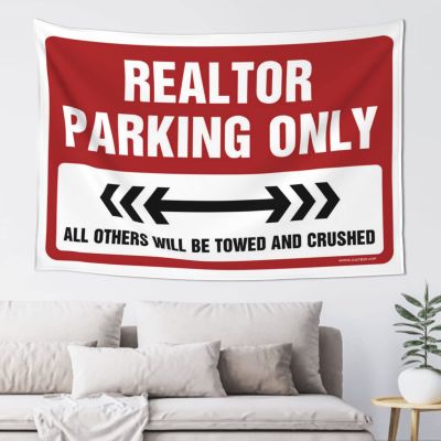 CakJuice Tapestry for Bedroom Realtor Parking Only Tapestry Room Decor Room Decor (Size : 100X150CM)