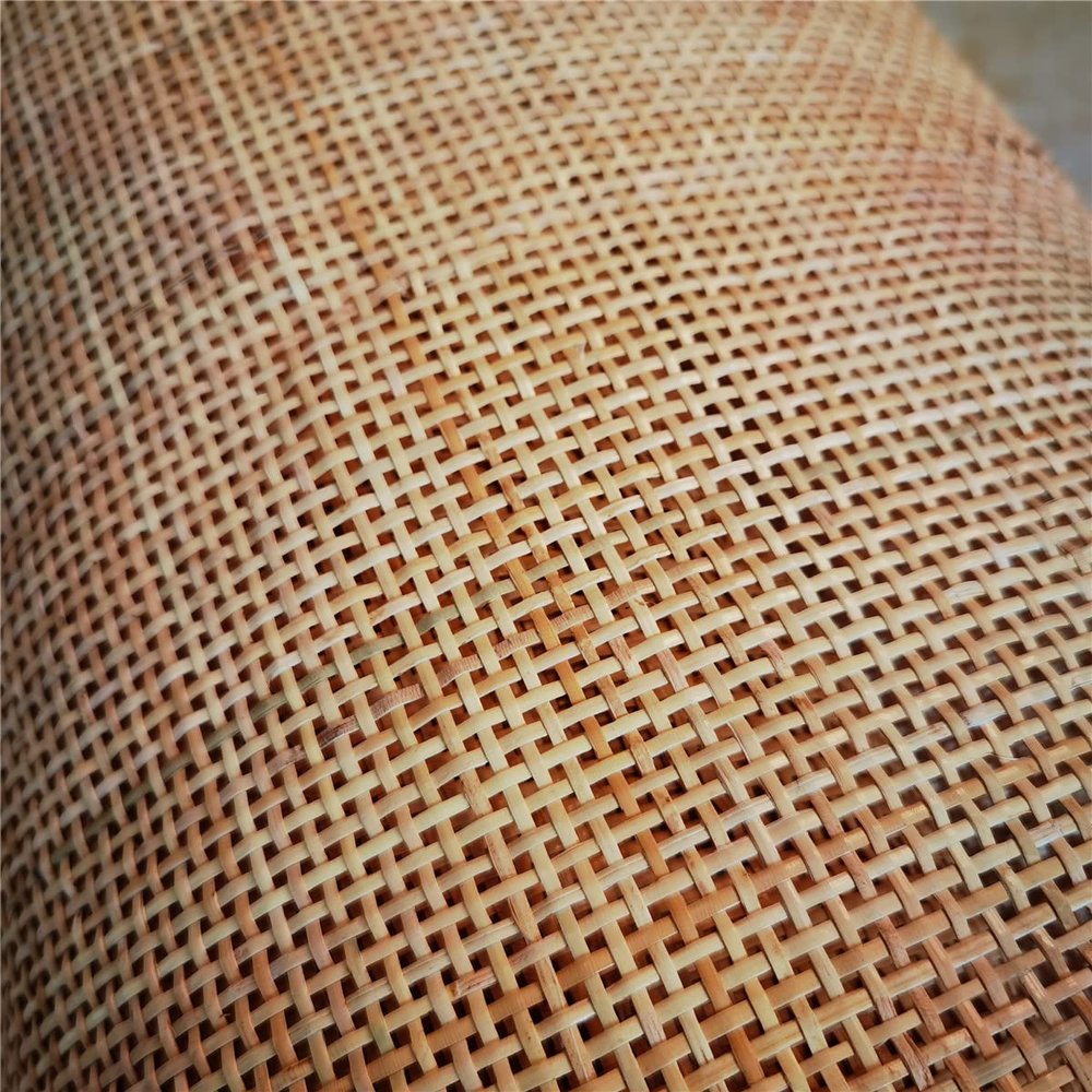 ECYC Ltd 15.7" W x 23.6" L Natural Rattan Weave Material Square Cane Webbing Roll Mesh Pre-Woven Cane Webbing Wicker Cane Webbing for Caning Projects, Repair and Decorative Furniture, Cabinet, Door