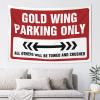 Large Tapestry Gold Wing Parking Only Tapestry Men Cave Decor Astethic Stuff for Room (Size : 75X100CM) view 1