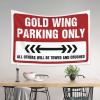 Large Tapestry Gold Wing Parking Only Tapestry Men Cave Decor Astethic Stuff for Room (Size : 75X100CM) view 3