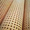 ECYC Ltd 17.7"x17.7" Natural Rattan Cane Webbing Material, Mesh Pre-Woven Cane Webbing Open Weave Wicker Cane Webbing Roll for Caning Projects, Furniture Repair or Home Decoration view 1