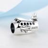925 Sterling Silver Bead Charm Fit Bracelets Love Travel Palm Tree Eiffel Tower Charms Women Diy Jewelry - (Color: Red Scooter) view 4