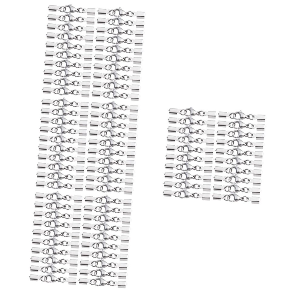 EXCEART 80pcs Silver Lobster Clasp for Jewelry Making Buckles for Necklaces Bracelets Earrings Anklets for Craft Projects and Jewelry Repair