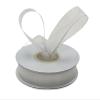 Ribbon Bazaar Metallic Edge Organza - White (Silver Edge) 5/8" 25yd Spool view 1