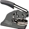 Custom Wedding Date Embosser - Personalize with Initials & Text - Hand-Held Embossing Stamp - Monogram, Seal Embosser Best for Books, Envelopes, Napkins - 1.625 inch view 2