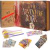 Our Adventure Book Handcrafted 11.92 x 7.62" Scrapbook, Color cover,Embossed Lettering, Inspired by 'Up', Ideal for Photos, Gift for Couples Anniversary, Weddings, Travelling, Birthday, Christmas view 1