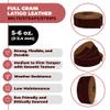 ELW 5-6 oz (2-2.4mm) Latigo Leather Belt Grade Straps | Size: 0.75"x50" (1.9x127cm) | Cognac | Full Grain Cowhide, Heavy Duty Holsters, Sheathes, Harness, Saddle, Guitar Straps, Crafts view 2