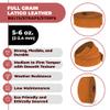 ELW 5-6 oz (2-2.4mm) Latigo Leather Belt Grade Straps | Size: 1"x50" (2.5x127cm) | Bright Yellow Brown | Full Grain Cowhide, Heavy Duty Holsters, Sheathes, Harness, Saddle, Guitar Straps, Crafts view 2
