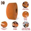 ELW 5-6 oz (2-2.4mm) Latigo Leather Belt Grade Straps | Size: 1"x50" (2.5x127cm) | Bright Yellow Brown | Full Grain Cowhide, Heavy Duty Holsters, Sheathes, Harness, Saddle, Guitar Straps, Crafts view 3