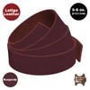 ELW 5-6 oz (2-2.4mm) Latigo Leather Belt Grade Straps | Size: 2.75"x60" (7x152cm) | Burgundy | Full Grain Cowhide, Heavy Duty Holsters, Sheathes, Harness, Saddle, Guitar Straps, Crafts view 4