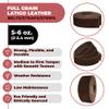 ELW 5-6 oz (2-2.4mm) Latigo Leather Belt Grade Straps | Size: 4"x60" (10.2x152cm) | Antique Brown | Full Grain Cowhide, Heavy Duty Holsters, Sheathes, Harness, Saddle, Guitar Straps, Crafts view 2