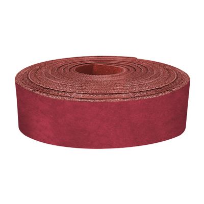 ELW 5-6 oz (2-2.4mm) Latigo Leather Belt Grade Straps | Size: 0.75"x50" (1.9x127cm) | Red | Full Grain Cowhide, Heavy Duty Holsters, Sheathes, Harness, Saddle, Guitar Straps, Crafts