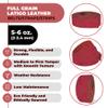 ELW 5-6 oz (2-2.4mm) Latigo Leather Belt Grade Straps | Size: 0.75"x50" (1.9x127cm) | Red | Full Grain Cowhide, Heavy Duty Holsters, Sheathes, Harness, Saddle, Guitar Straps, Crafts view 2