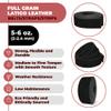 ELW 5-6 oz (2-2.4mm) Latigo Leather Belt Grade Straps | Size: 3.75"x50" (9.5x127cm) | Black | Full Grain Cowhide, Heavy Duty Holsters, Sheathes, Harness, Saddle, Guitar Straps, Crafts view 2