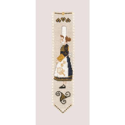 Le Bonheur des Dames Bookmark Cross Stitch Kit Breton Counted Pattern 5 x 20 cm