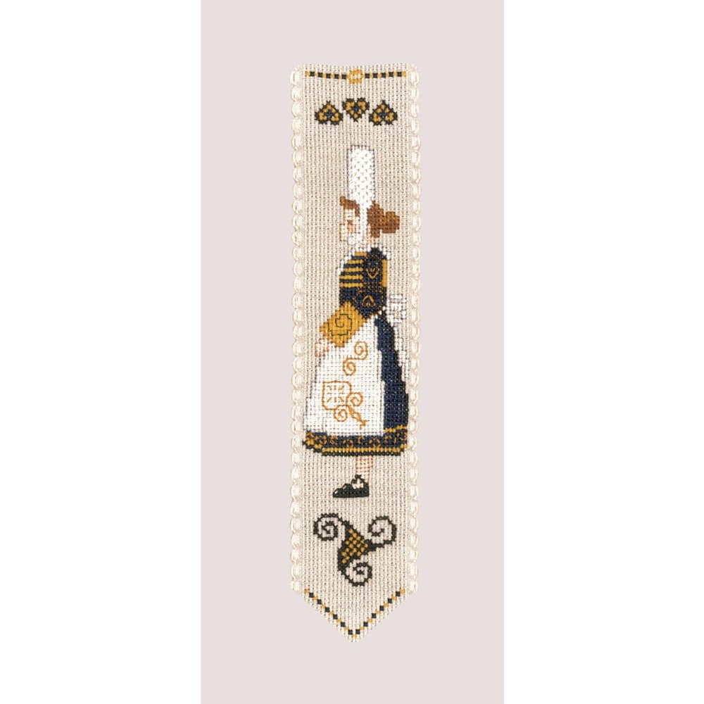Le Bonheur des Dames Bookmark Cross Stitch Kit Breton Counted Pattern 5 x 20 cm