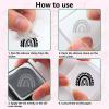 CRASPIRE Rainbows Clear Rubber Stamps Sun Clouds Moon Stars Loves Heart Transparent Postmark Silicone Seals Stamp DIY Scrapbooking Paper Craft Photo Album Decorative view 3