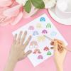 CRASPIRE Rainbows Clear Rubber Stamps Sun Clouds Moon Stars Loves Heart Transparent Postmark Silicone Seals Stamp DIY Scrapbooking Paper Craft Photo Album Decorative view 4