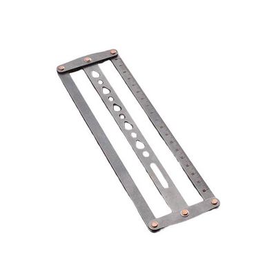Leather Belt Positioning Punch Ruler Convenient Simple Operation Punching Tool Adjustable Rulers Tools Dressmakers - (Color: B Style Round round)