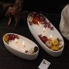 LSLEVA Oval Candle Boat Jar Molds, Creative Silicone Vessels Pot Molds, Concrete Container Storage Tray Making Moulds for Storage Holder Jewelry Box Vase Aroma Cup (L) view 3