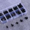 100pcs Black Plastic Safety Eyes Doll Accessories 6mm 8mm 9mm 10mm 12mm Safety Eyes with Washers for DIY Puppets Bear Stuffed Animals(8mm) view 4