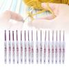 Crochet Hooks, 16Pcs Crochet Hook Set 1 to 6mm Kit Ergonomic Hook Set with Blue and White Porcelain Flower Pattern for Knitting Ergonomic Handle Needles (Pink) view 4