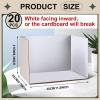 Sherr 10 Pcs Diorama Kit Box Cardboard Diorama Project with Double Sided Tapes for Display DIY Dollhouse Gift for Birthdays Holiday, White, 11.8 x 8.7 x 8.3 Inch view 2