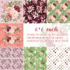 28 Sheets Scrapbook Paper, Floral Scrapbooking Specialty Papers 160gsm Cardmaking Craft Paper Pack Decorative Paper for Card Making (6"X6" Inch, Masrala) view 4