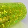 Holographic Crystal Sign Vinyl, HOLOCRYSTAL self-Adhesive Plastic (24 inch x 10 feet, Fluorescent Yellow) view 1