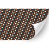 HTV4U Halloween Patterned Heat Transfer Vinyl (Orange White Stars, 18.5" x 12") - Heat Transfer Paper, Iron on Vinyl, Printed Patterns for Shirt, Heat Press Machine view 1