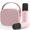 Mini Karaoke Machine,Funny Toys Christmas Birthday Gifts for Kids Age 4-12 Girls,Boys,Adults,MEGUO Karaoke Microphone Toys for 4,5,6,7,8,9,10,11,12+ Year Old Girls Boys (Pink 2 Mics) view 1