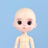 YMY Ob11 Whole Head Makeup with Glass Eyes for Obitsu Joint Doll Toys 1/12 BJD Head Accessories view 2