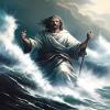 Worihut 5D Diamond Painting Kits for Adults, DIY Full Round Diamond Painting Jesus in Ocean Decorative for Office Home and Gifts Halloween Interior Decoration 16 X 20inch view 1