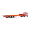 DCP 1/64 Orange & Fuchsia Mack Pinnacle w/Talbert 5553TA Traveling-Axle Trailer 60-1648 view 3