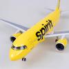 17.5" 1:80-Scale Model Jet Model Airplane Spirit A320 with Wheels Model Collectibles Resin Plane Models Diecast for Collection Gift Ornament,Spirit a320 view 4
