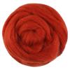 3.53oz Wool Roving, Fiber Roving Wool Top, Pure Wool, Chunky Yarn, Spinning Wool Roving for Needle Felting Wet Felting DIY Hand Spinning (red-Brown) view 1